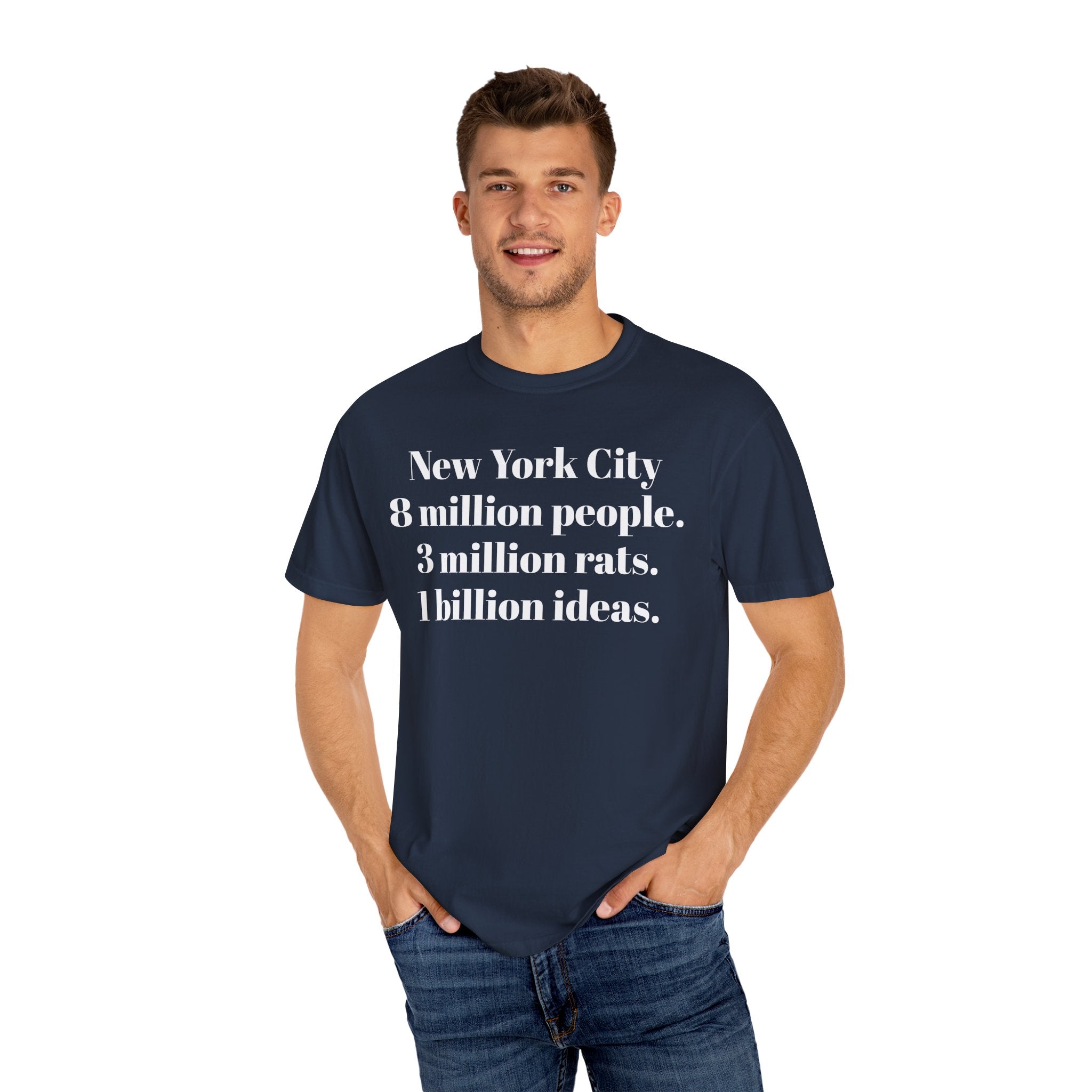 New York City. 8 million people. 3 million rats. 1 billion ideas.
