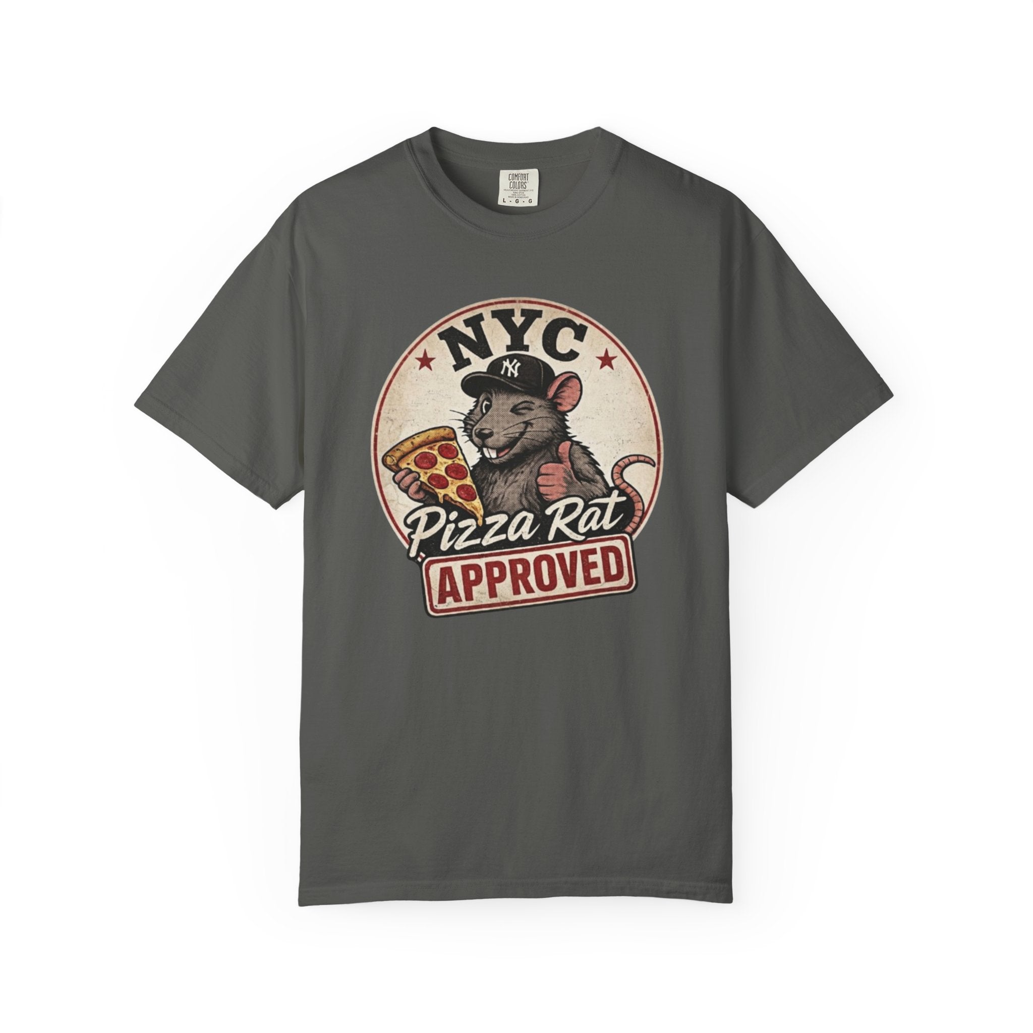Pizza Rat Approved T-Shirt — NYC Vintage Pizza Lover Tee