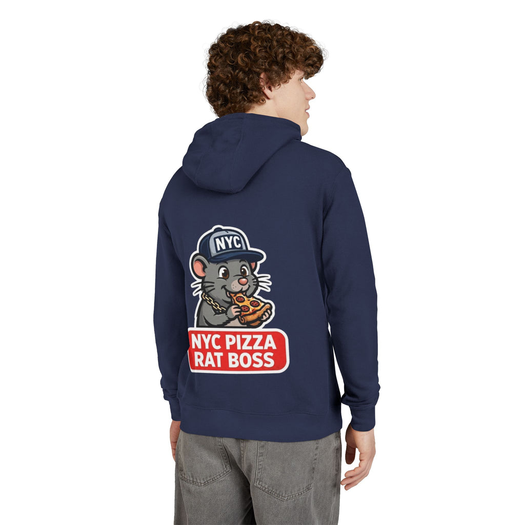 NYC Pizza Rat Boss Hoodie — 'Where the Rats Eat Better.' Graphic Pullover
