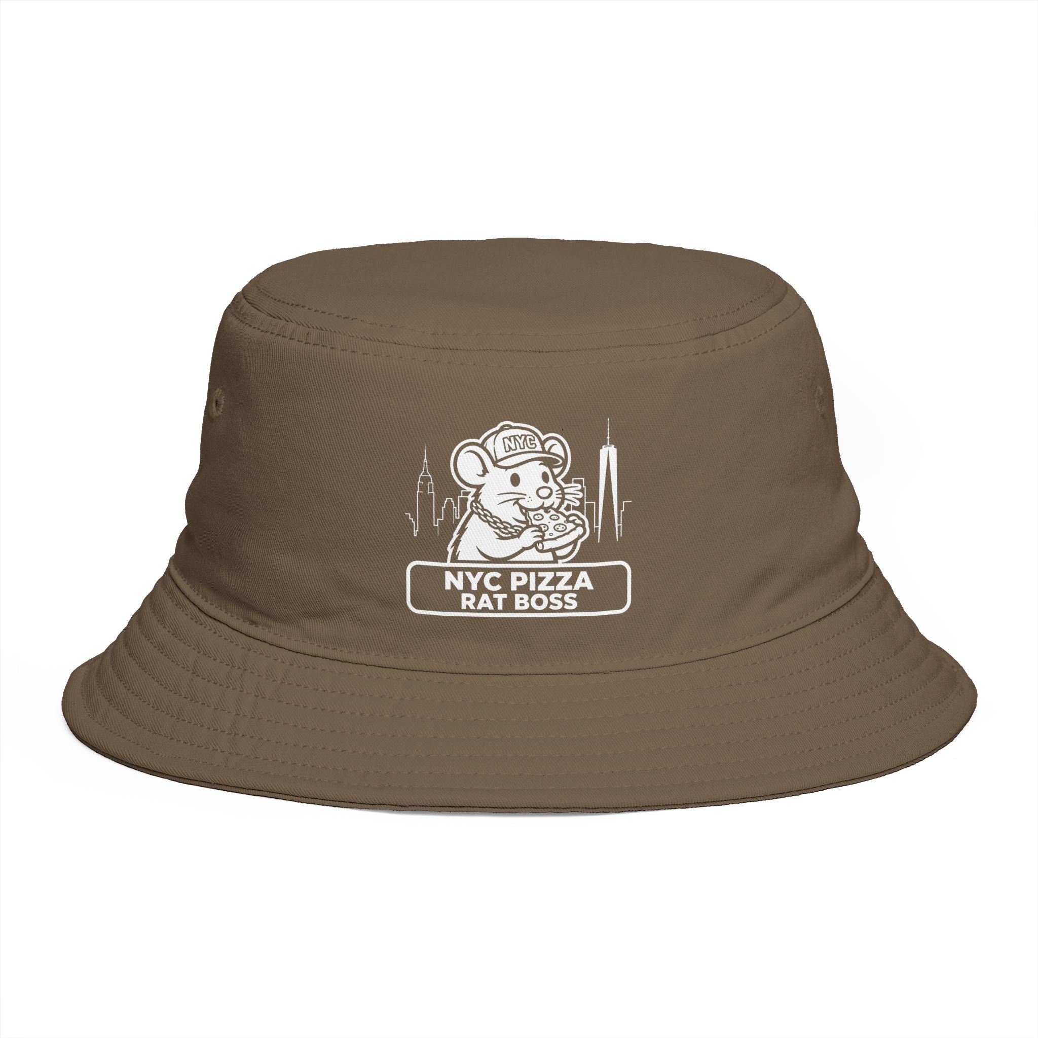 NYC Pizza Rat Boss Bucket Hat
