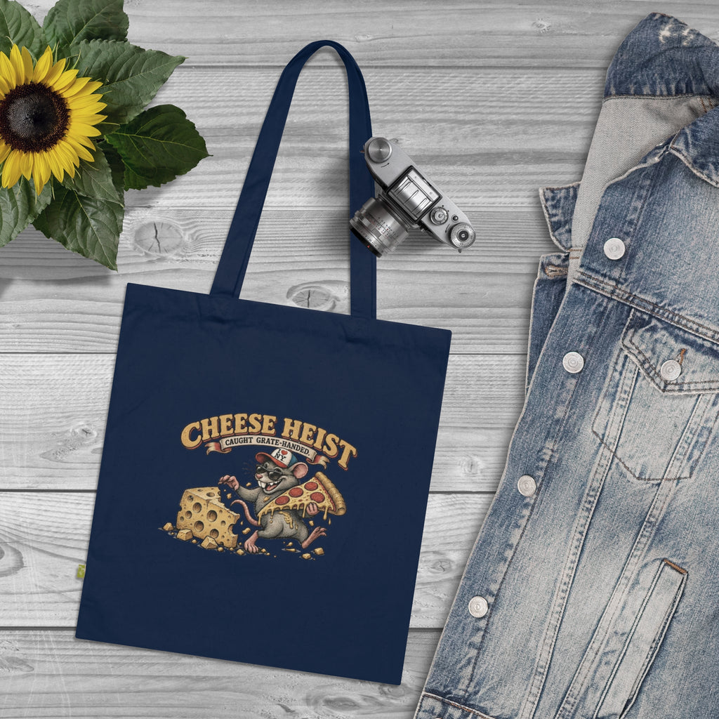 'Cheese Heist' Vintage NY Rat & Pizza Market Tote