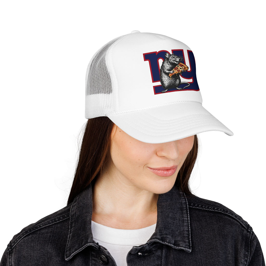 Trucker Hat — Retro NY Pizza Raccoon Foam Trucker Hat