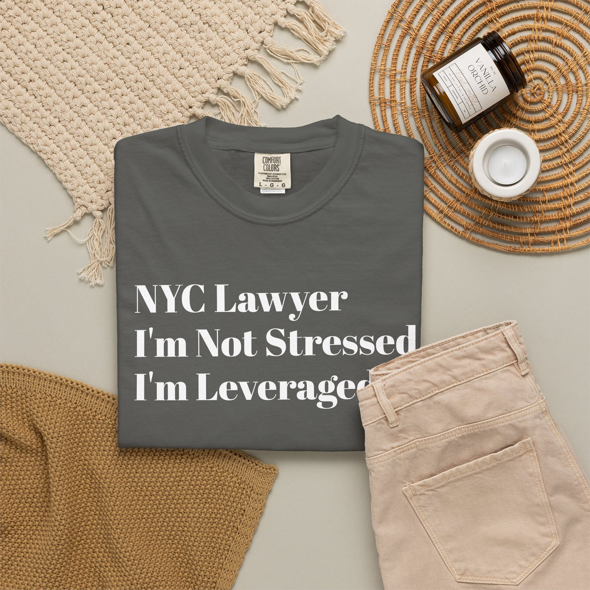 NYC Lawyer - I'm Not Stressed - I'm Leveraged - Tee Shirt