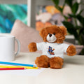 Plush Bear with Sledding Pup Tee — Cute Winter Stuffed Animal Gift - NY Pizza Rat