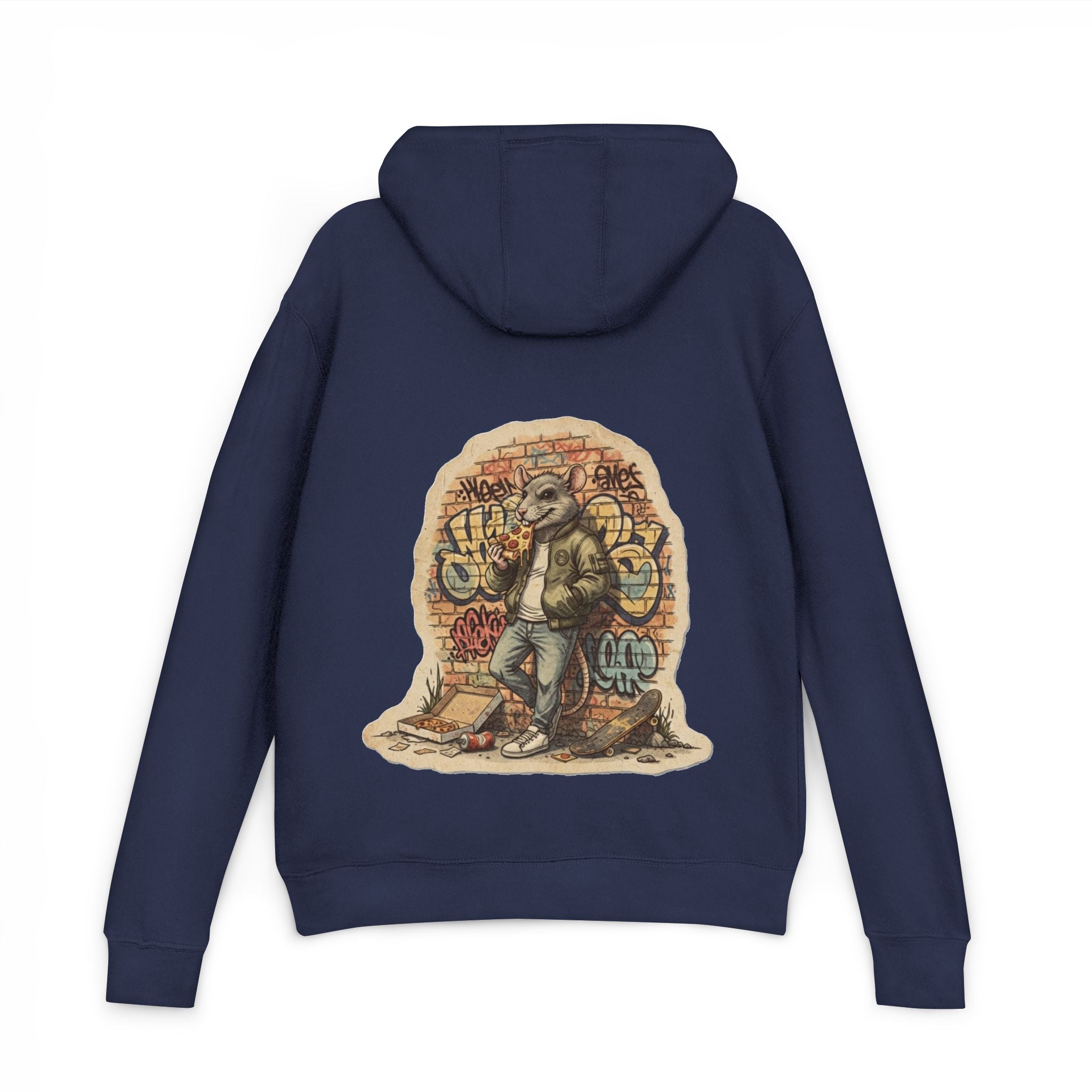 NYC Hoodie “Where the Rats Eat Better” Graphic Pullover