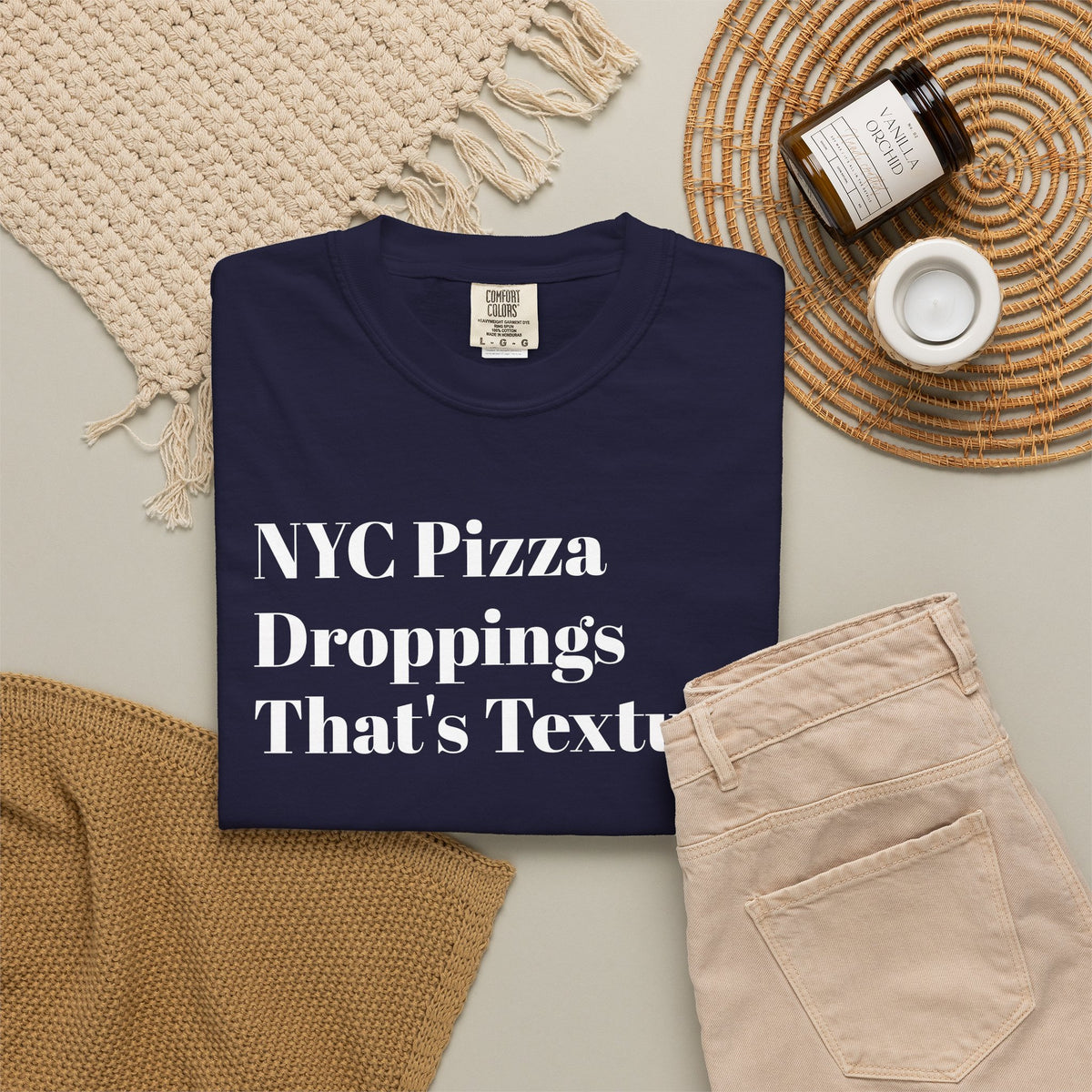 NYC Pizza - Droppings - That's Texture - Tee Shirt