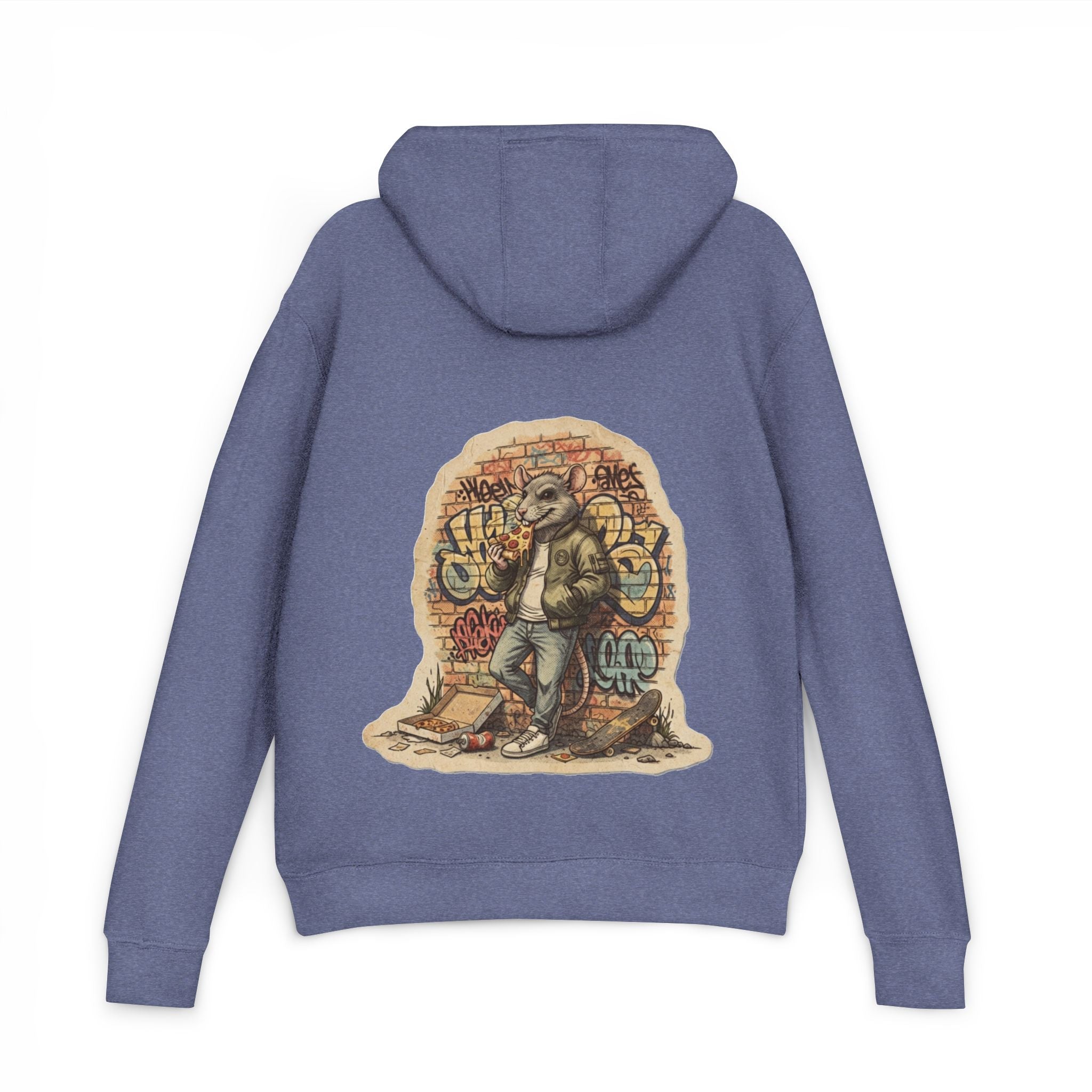 NYC Hoodie “Where the Rats Eat Better” Graphic Pullover
