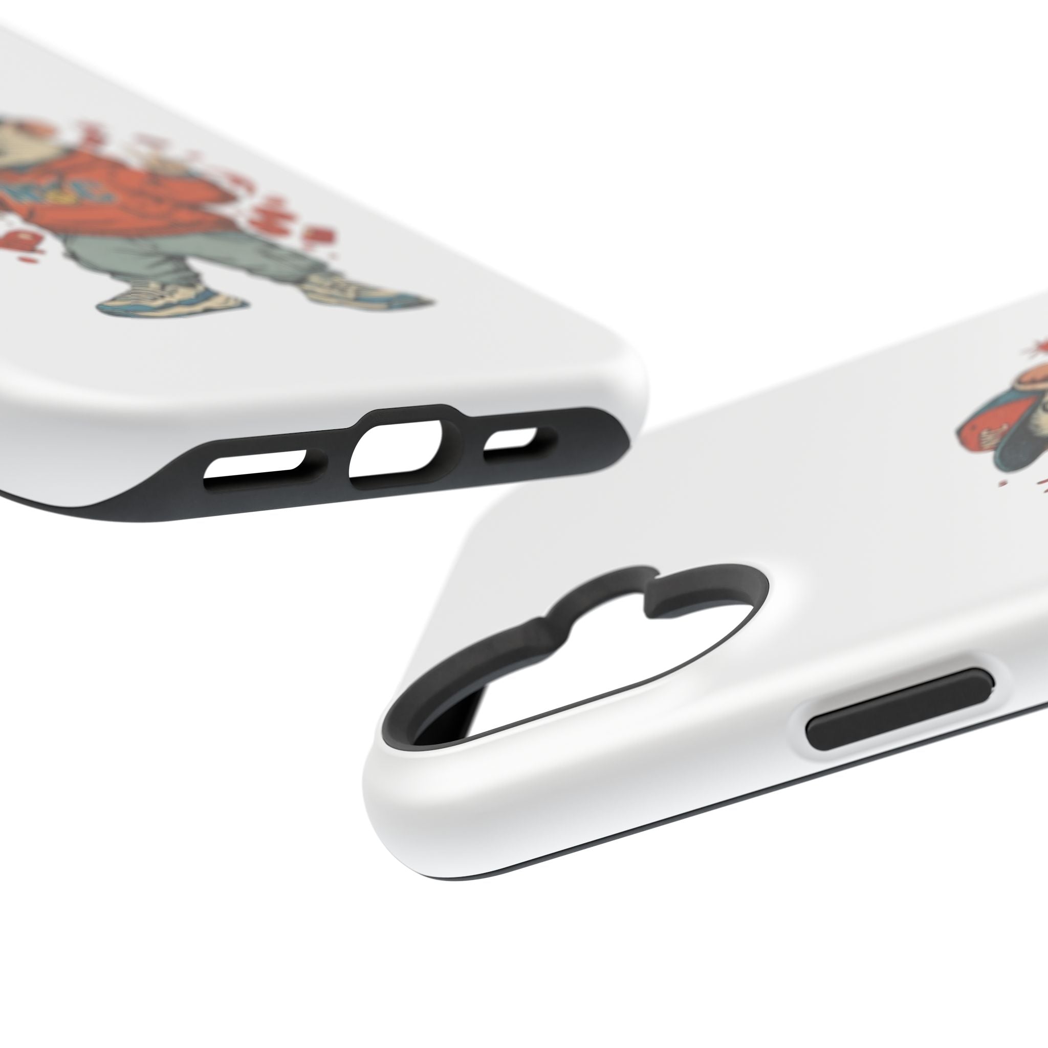 Streetwear Pizza Rat Phone Case — Magnetic Impact‑Resistant iPhone Case with Pizza Skateboard Design