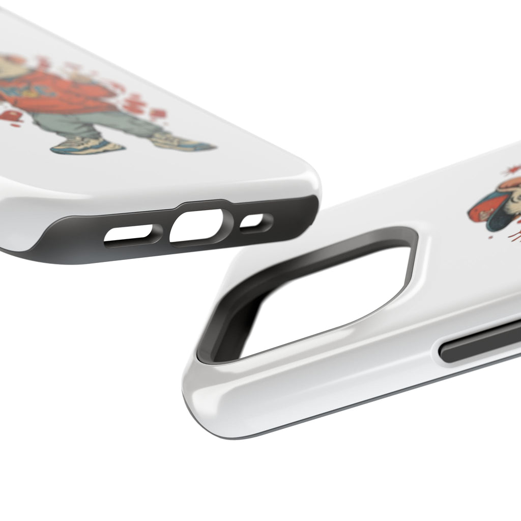 Streetwear Pizza Rat Phone Case — Magnetic Impact‑Resistant iPhone Case with Pizza Skateboard Design
