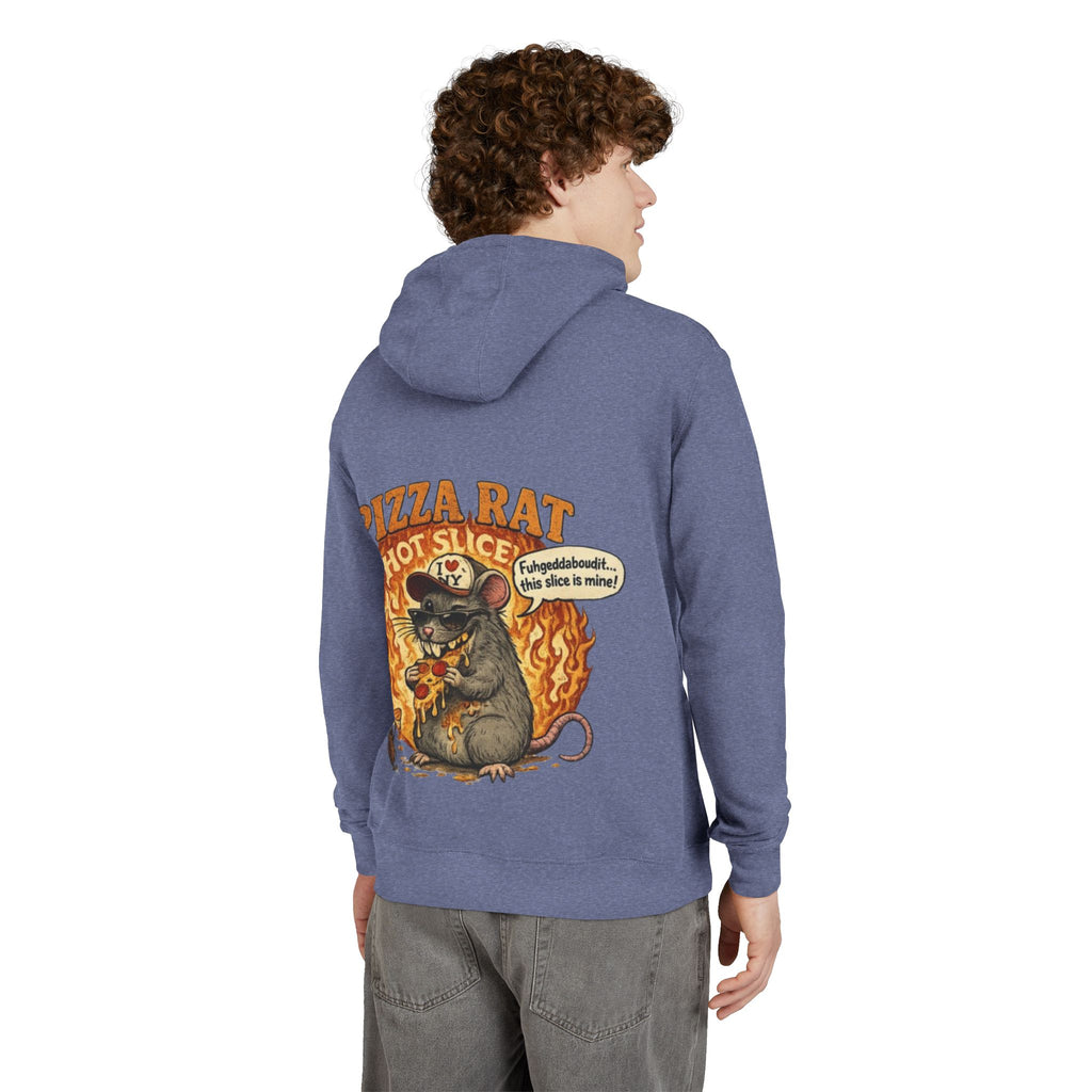 Hoodie — "Where the Rats Eat Better" Front & Pizza Rat Back Graphic Hoodie