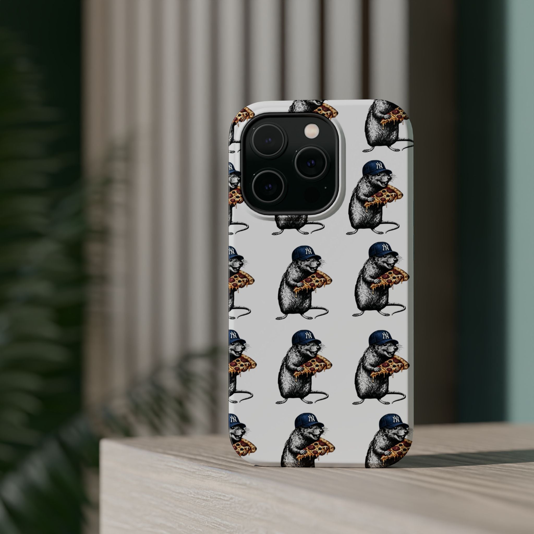 NY Pizza-Loving Rat Magnetic Phone Case