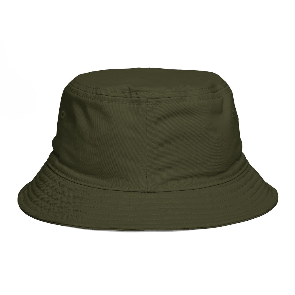 Bucket Hat — Retro Fishing Lure Graphic “Catch Again!” Cap