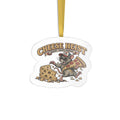 Cheese Heist Custom Shaped Ornament — Funny Mouse & Pizza Holiday Decoration