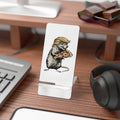 NY Pizza Rat Phone Stand — Humorous Rat Eating Pizza Design