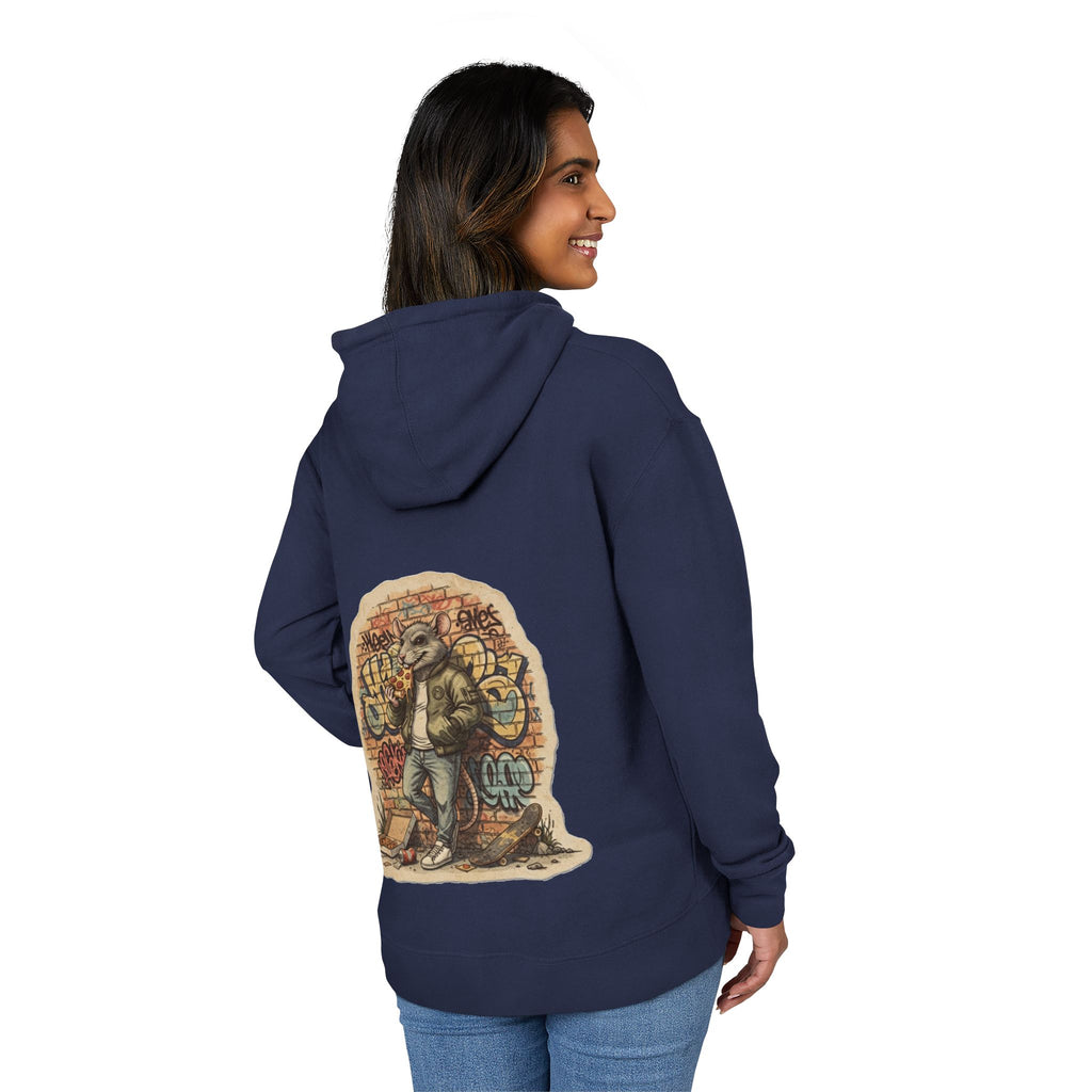 NYC Hoodie “Where the Rats Eat Better” Graphic Pullover