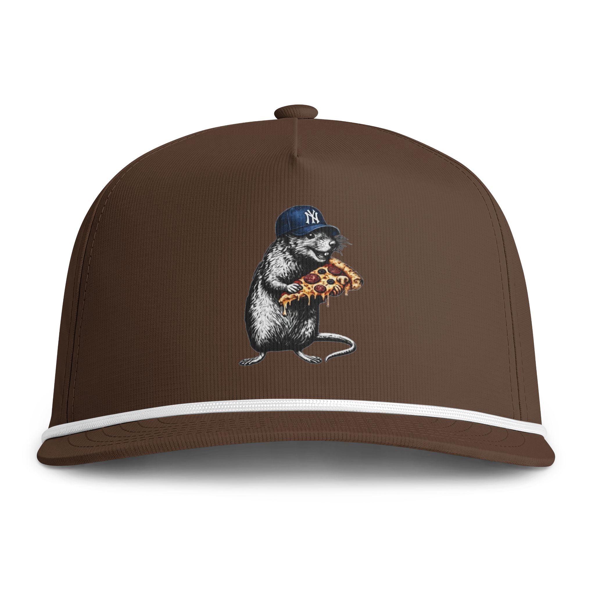 NY Rat Holding Pizza - Rope Cap
