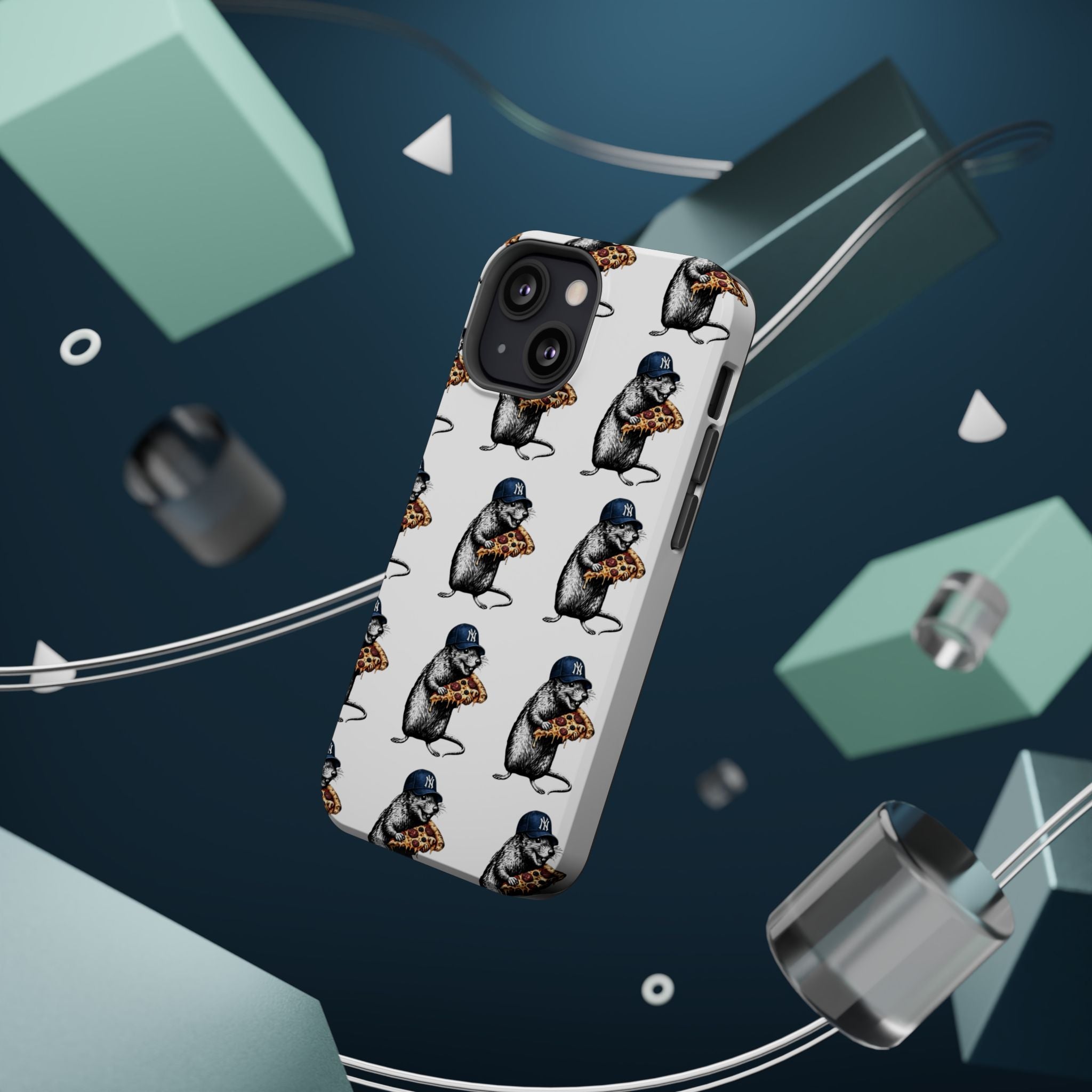 NY Pizza-Loving Rat Magnetic Phone Case