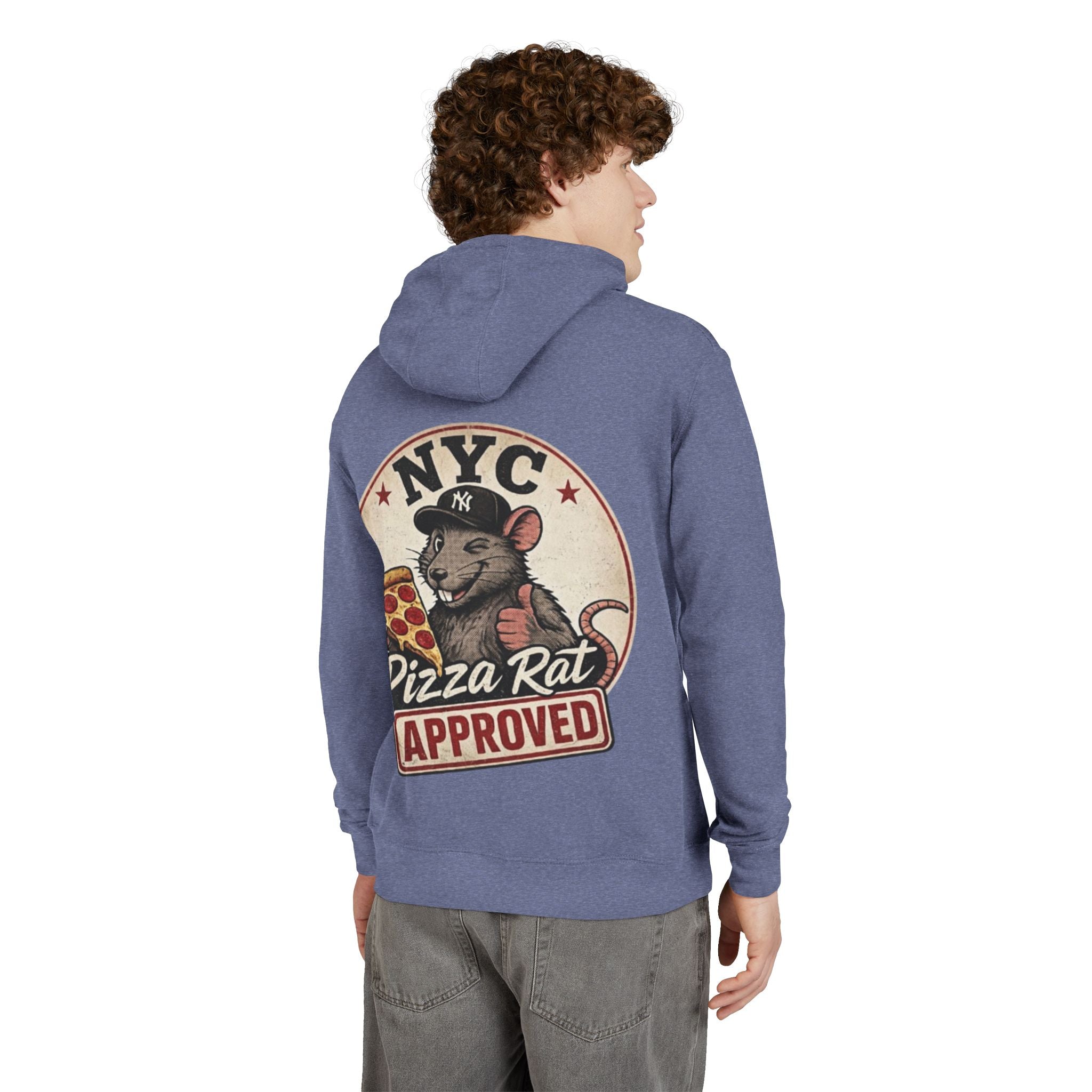 Hoodie — NYC "Pizza Rat Approved" Graphic Hoodie (Where the Rats Eat Better)