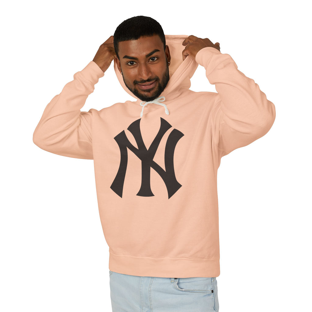 NY Yankee Hoodie — Pastel Lilac Lightweight Pullover