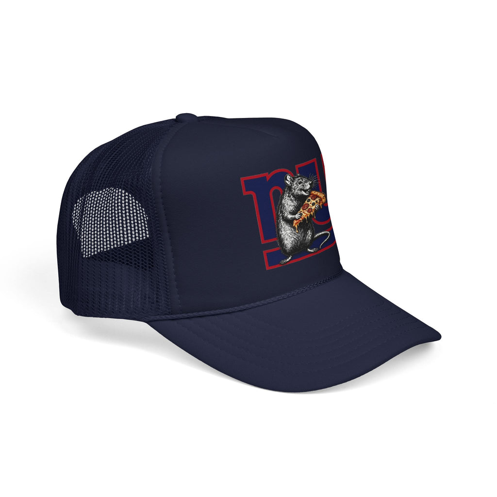 Trucker Hat — Retro NY Pizza Raccoon Foam Trucker Hat