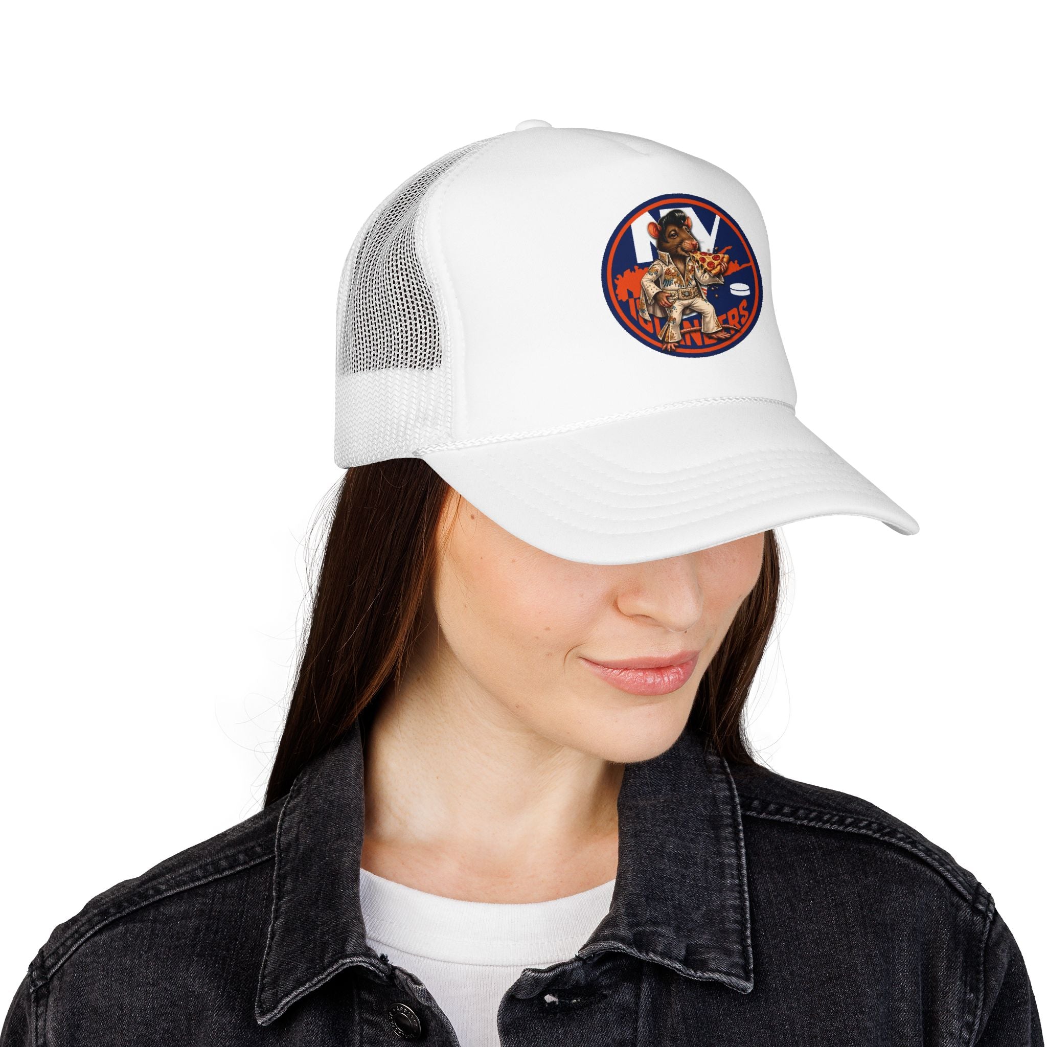 Vintage Island Monsters Trucker Hat - Retro Surf Creature Foam Cap