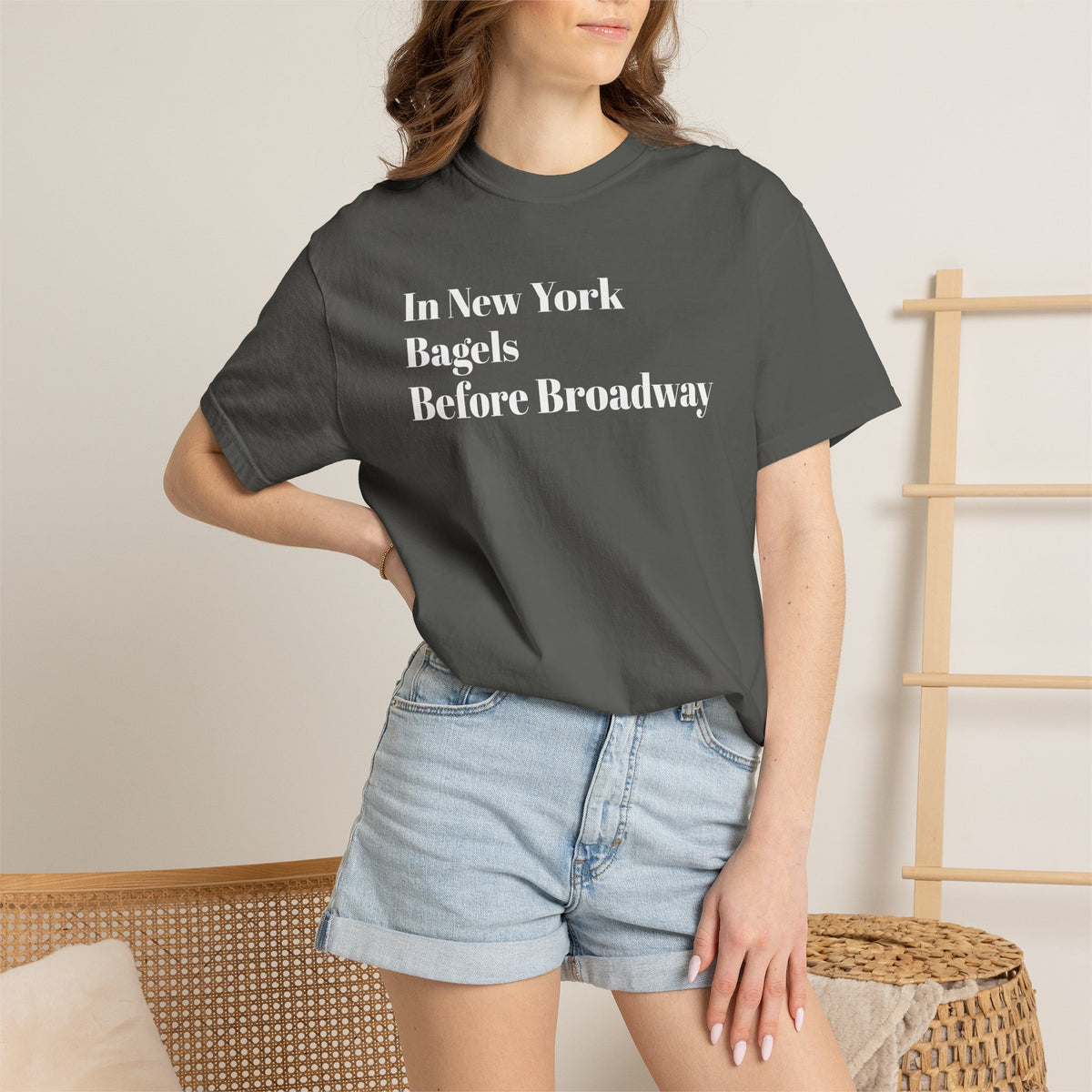 In New York - Bagels - Before Broadway - Tee Shirt