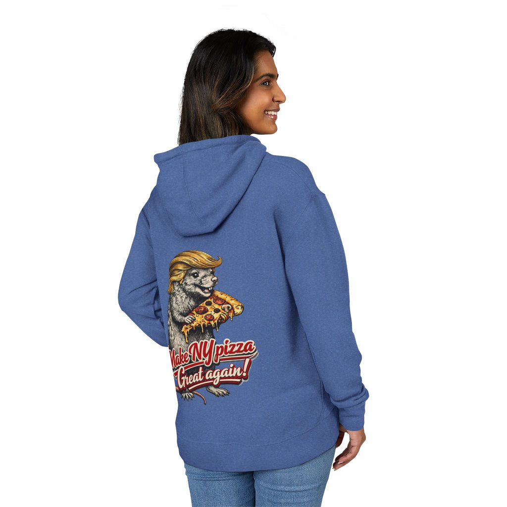 "NYC Where the Rats Eat Better" - Make NY Pizza Great Again Graphic - Hoodie