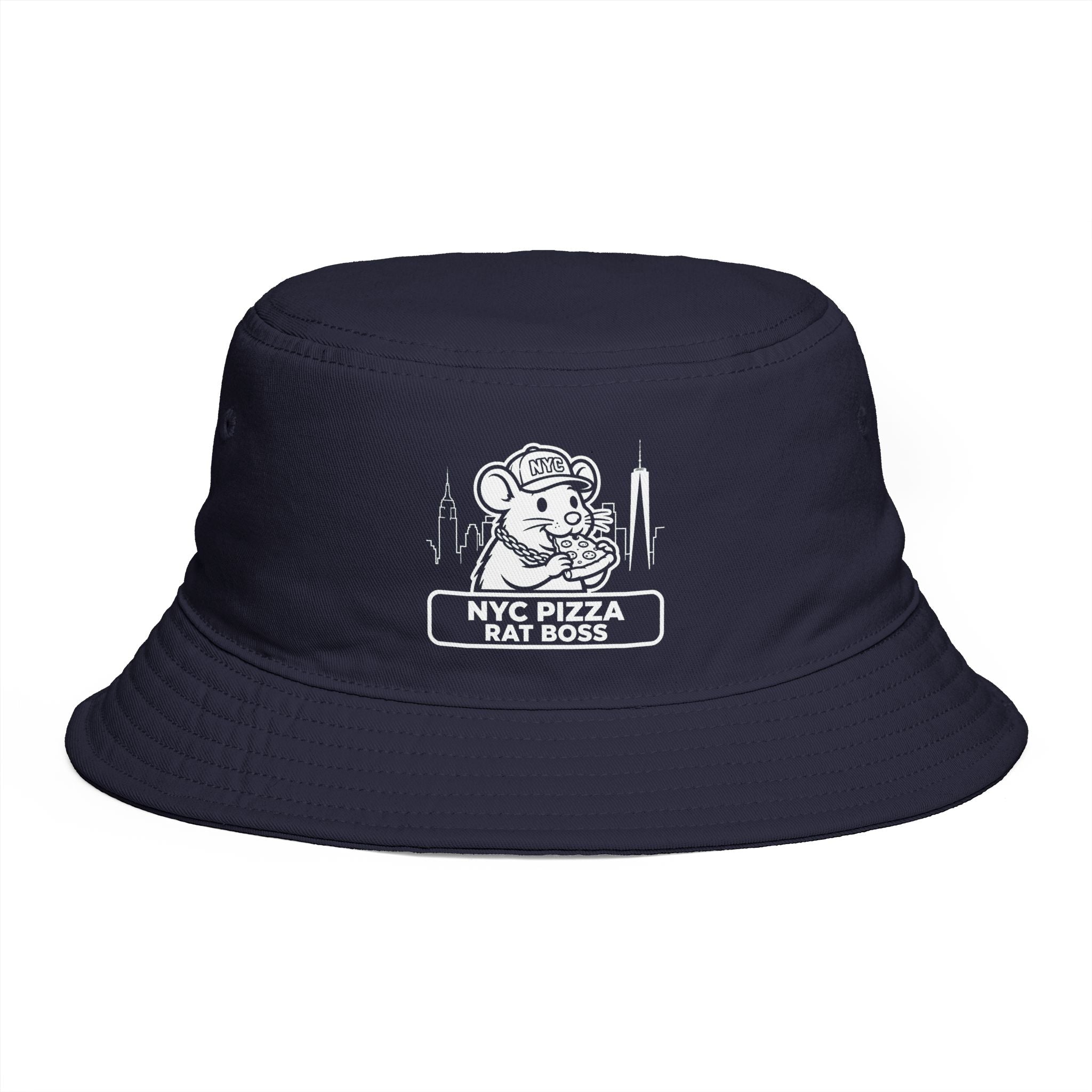 NYC Pizza Rat Boss Bucket Hat