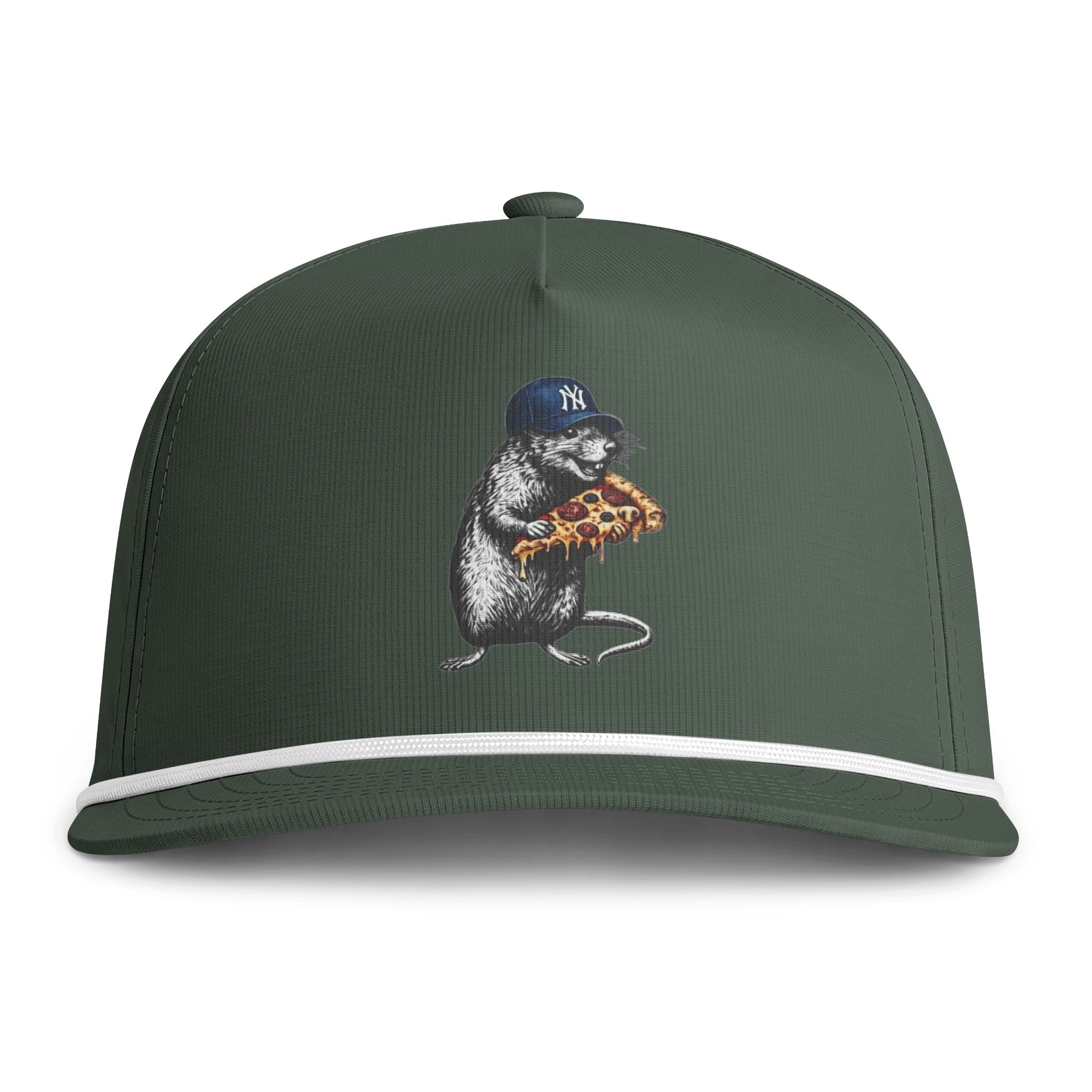 NY Rat Holding Pizza - Rope Cap