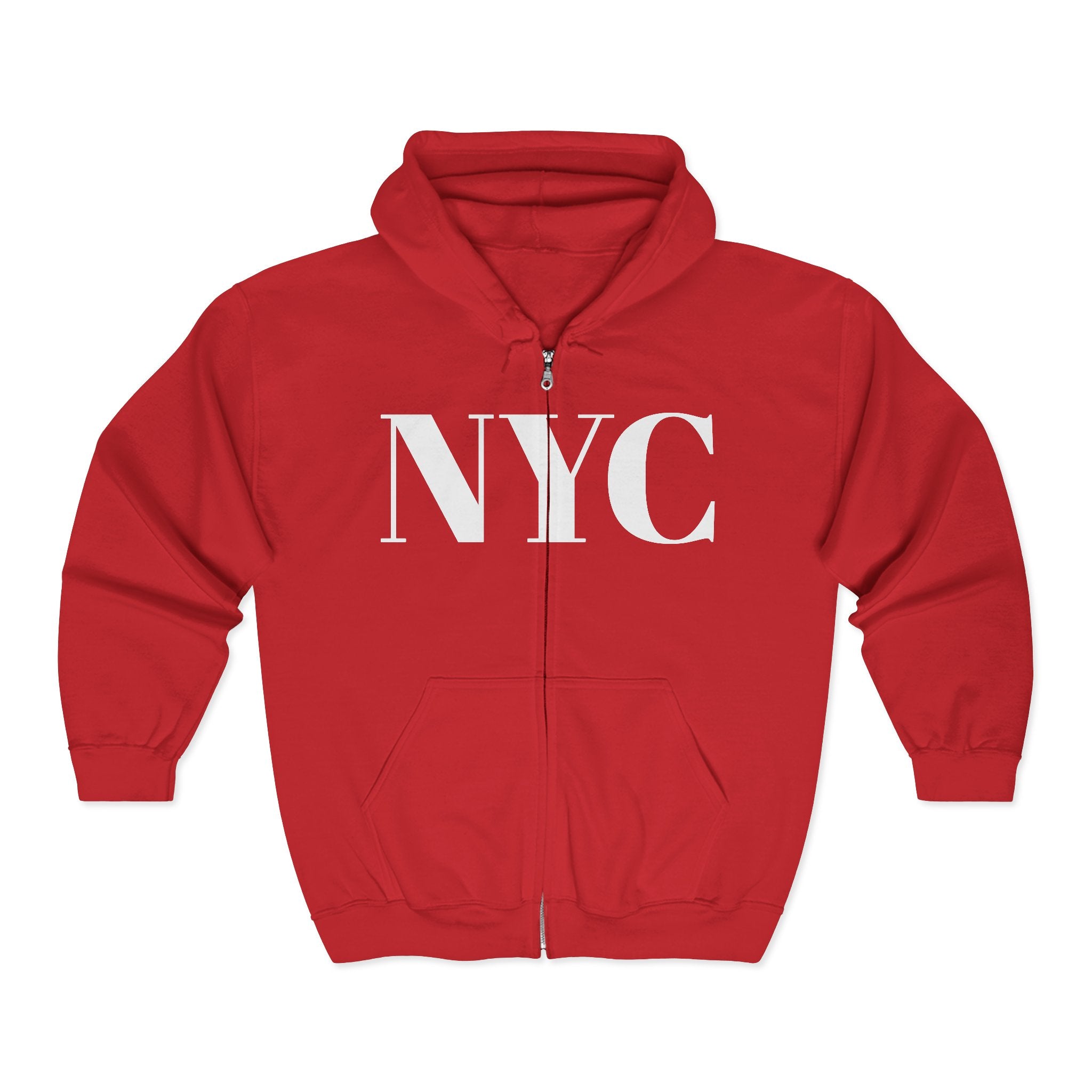 NYC Pizza Rat Zip Hoodie — Pizza Rat Graphic Full-Zip Sweatshirt