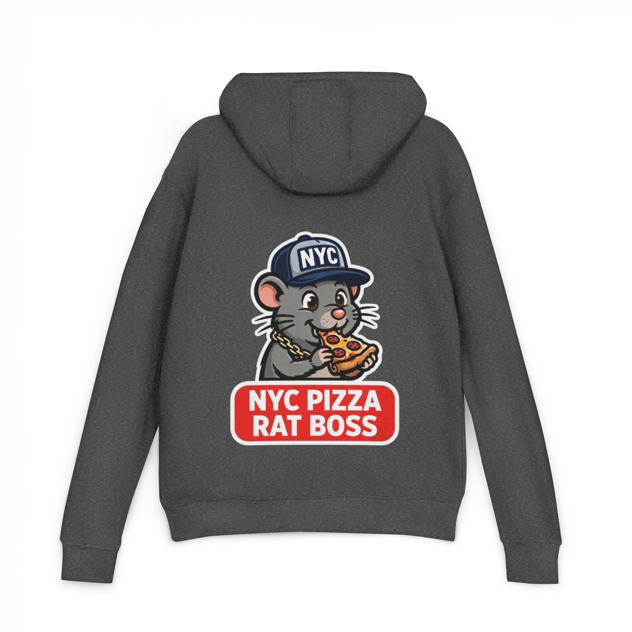 NYC Pizza Rat Boss Hoodie — 'Where the Rats Eat Better.' Graphic Pullover
