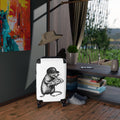 NY Rat Pizza Luggage – Cartoon Rat with Pizza Travel Suitcase