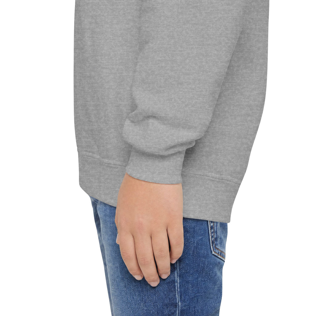 Youth Crewneck Sweatshirt — Vintage Explorer NY Rat Graphic