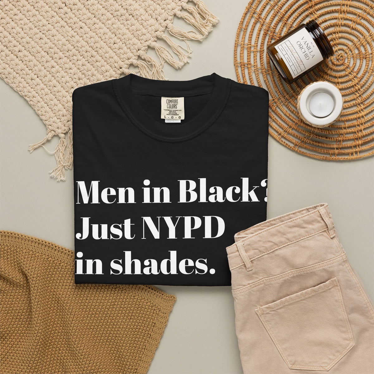 Men in Black? Just NYPD in shades. Tee Shirts