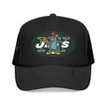 Rat Mascot Pizza Trucker Hat – Retro Sports Logo Foam Cap - NY Jets