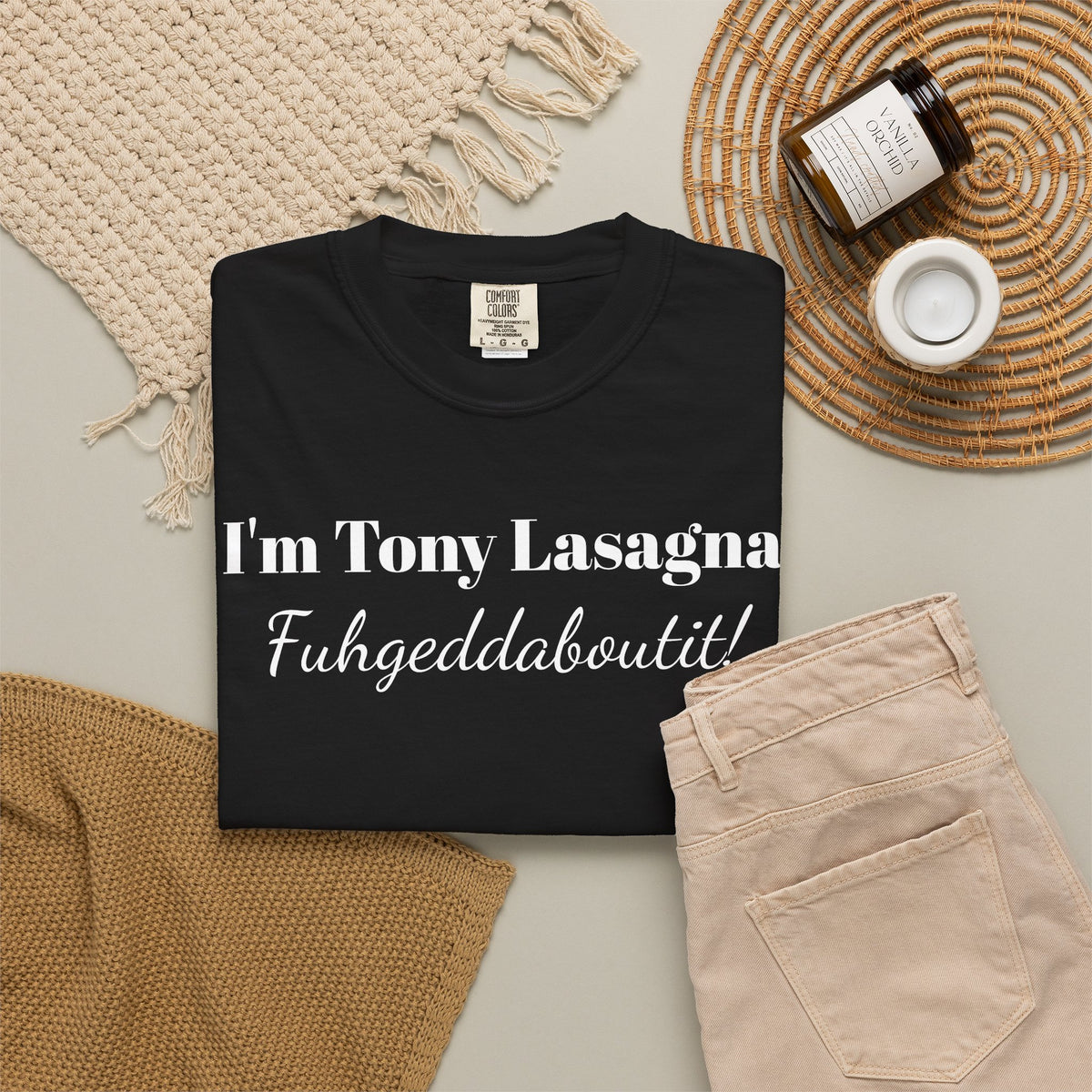 I'm Tony Lasagna. Fuhgeddaboutit! Tee Shirt