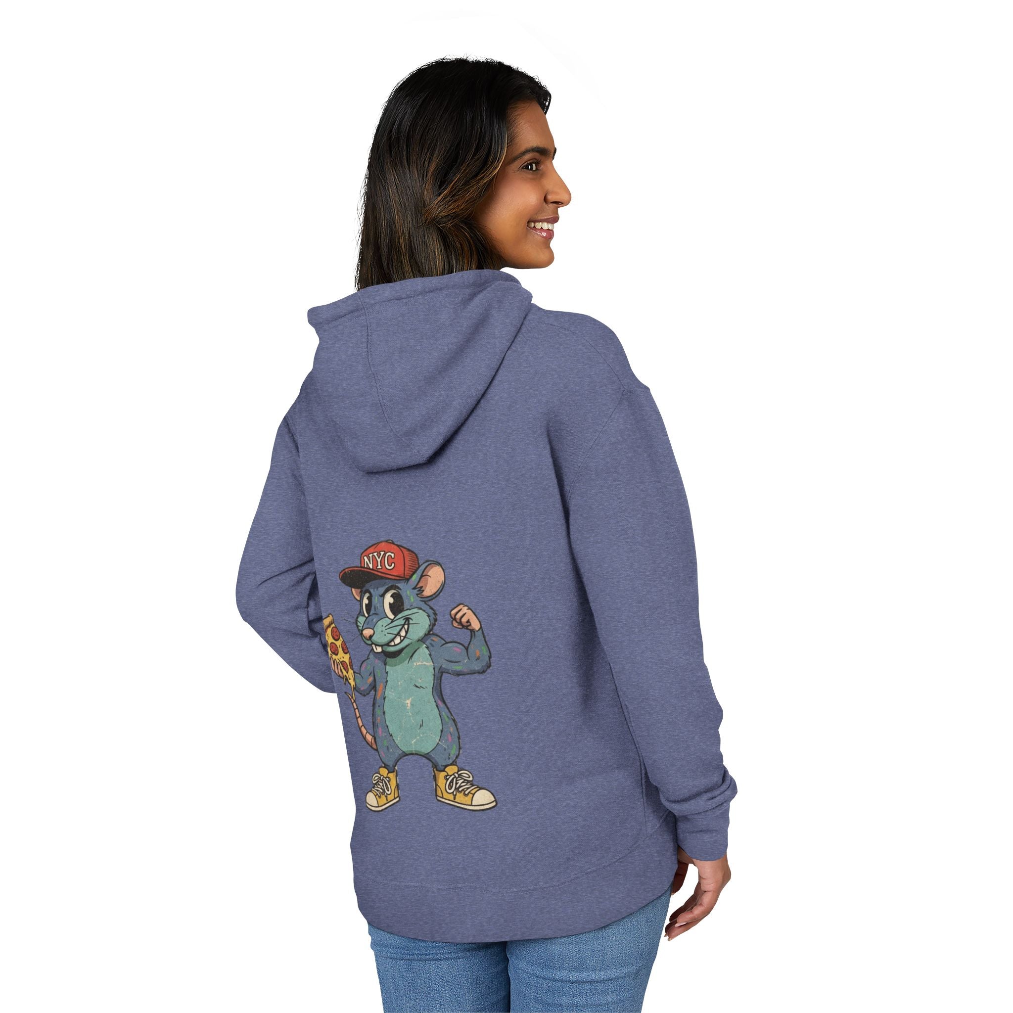 Happy New York City Pizza Rat Hoodie