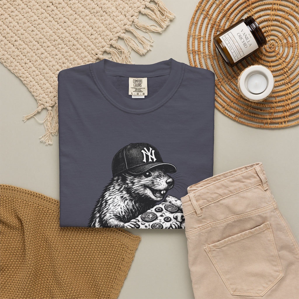 NY Rat with Pizza Graphic Tee