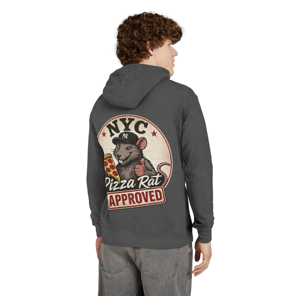 Hoodie — NYC "Pizza Rat Approved" Graphic Hoodie (Where the Rats Eat Better)