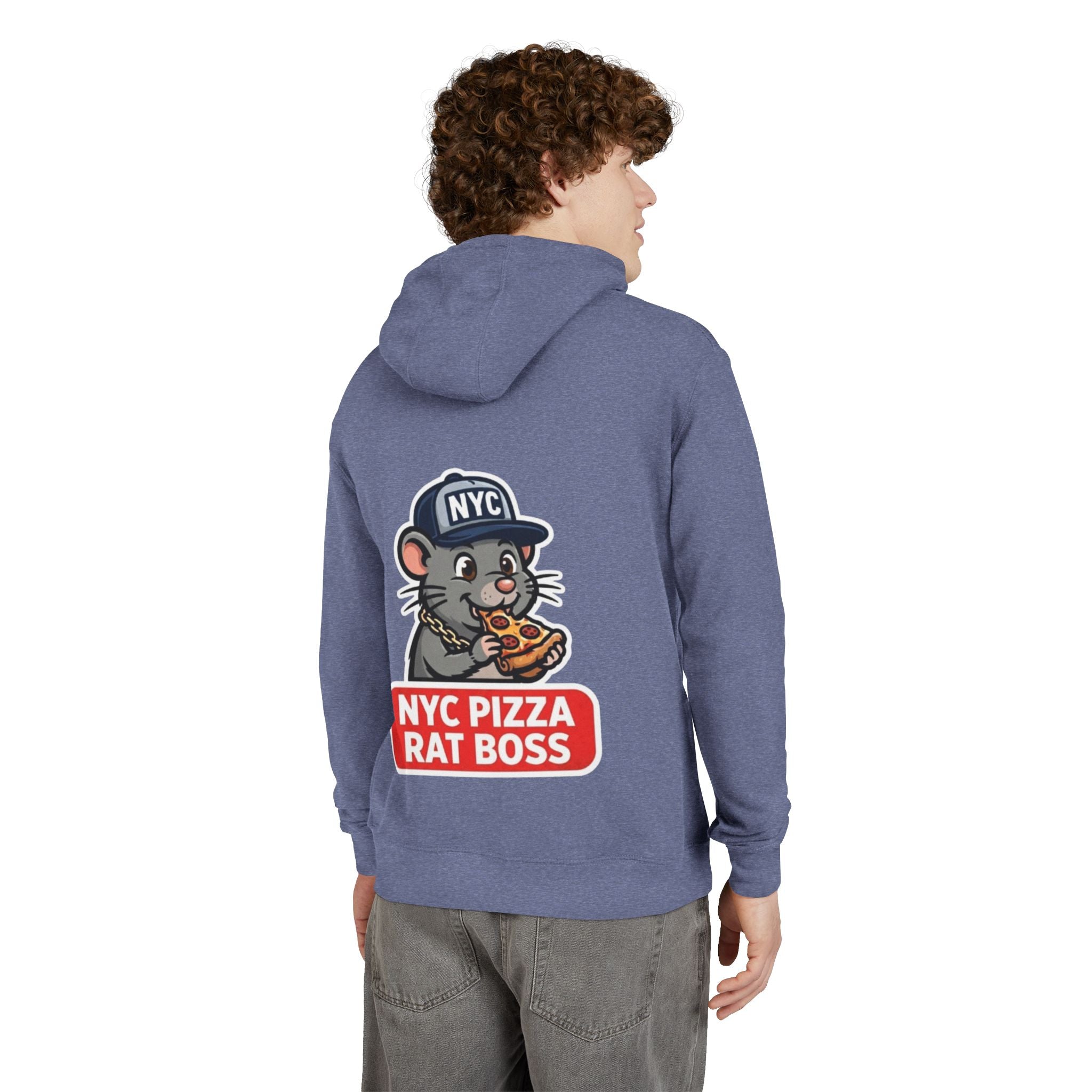 NYC Pizza Rat Boss Hoodie — 'Where the Rats Eat Better.' Graphic Pullover