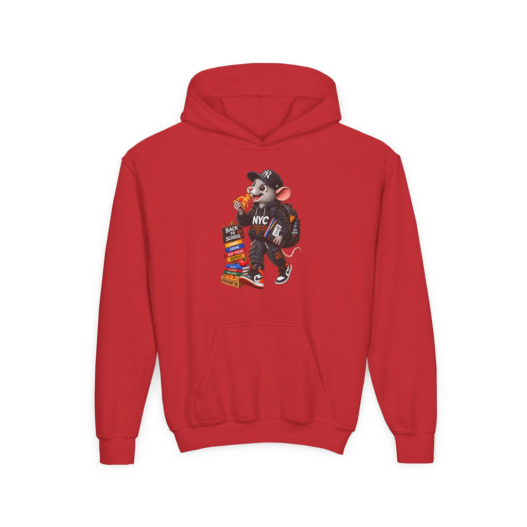 Youth Hoodie — Cool NYC Street Mouse Graphic Sweatshirt