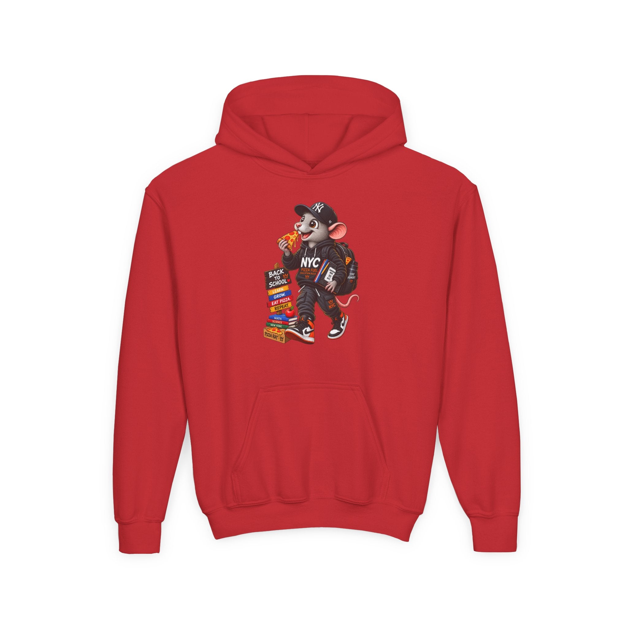 Youth Hoodie — Cool NYC Street Mouse Graphic Sweatshirt