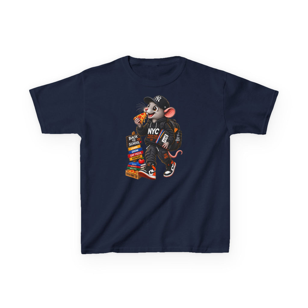 NY Teen Pizza Rat Back To School - Kids Tee