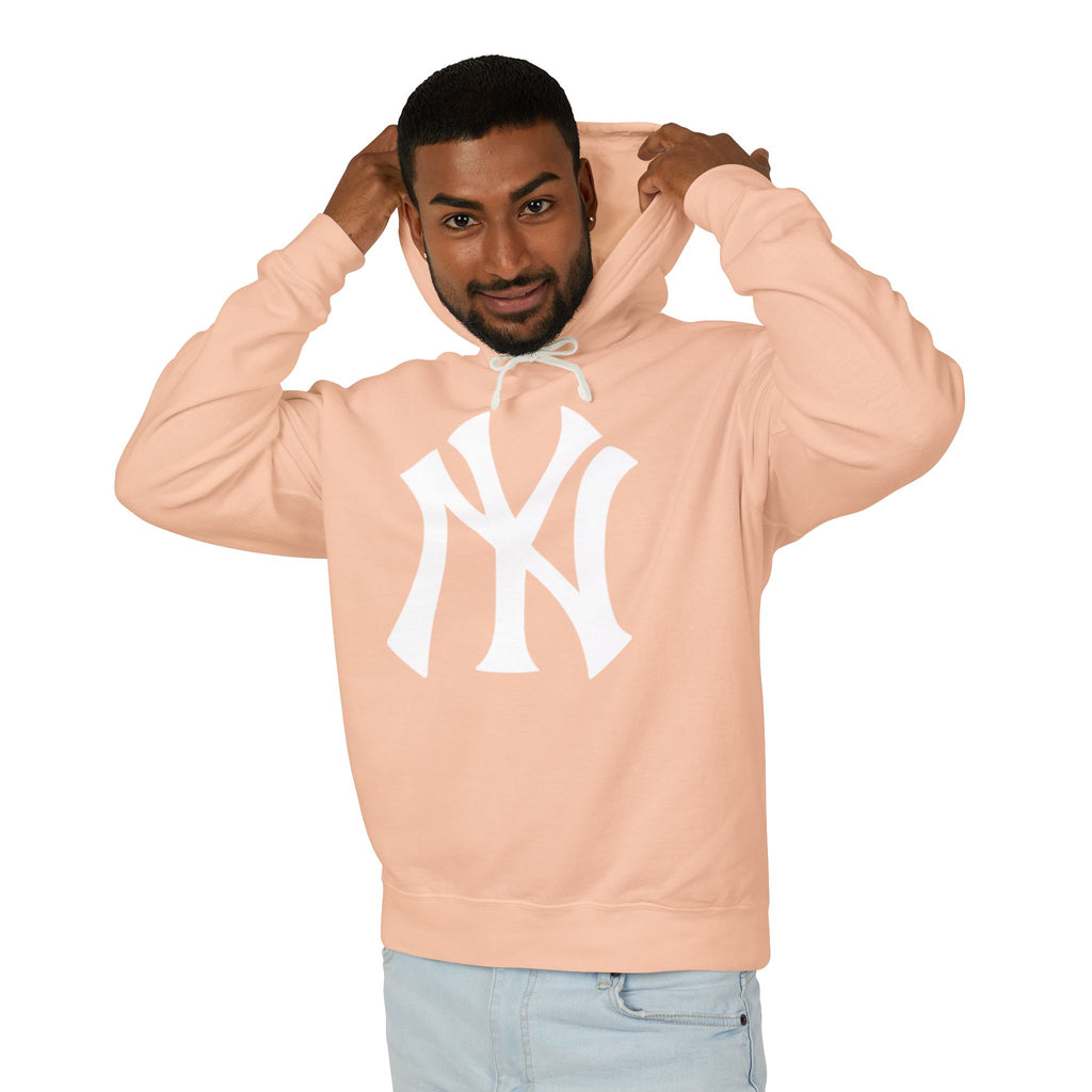 NY Yankee Hoodie with White Interlocked NY Logo