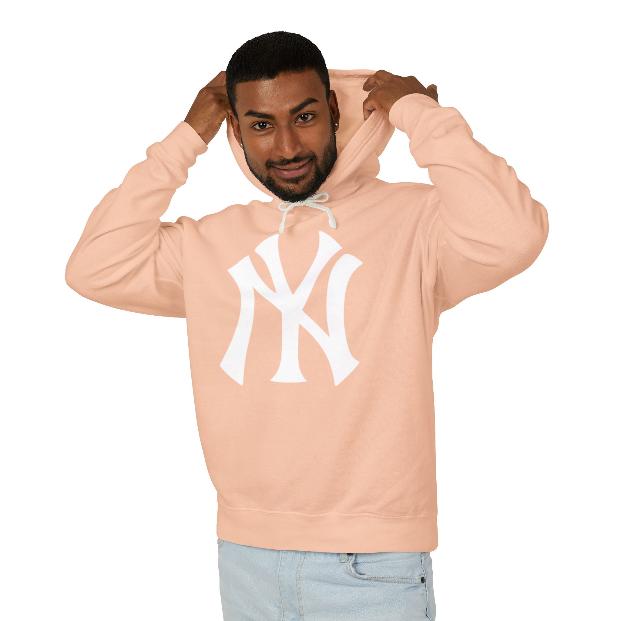 NY Yankee Hoodie with White Interlocked NY Logo
