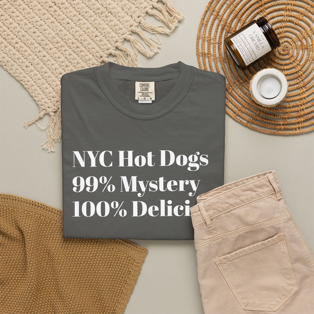 NYC Hot Dogs - 99% Mystery - 100% Delicious - Tee Shirt