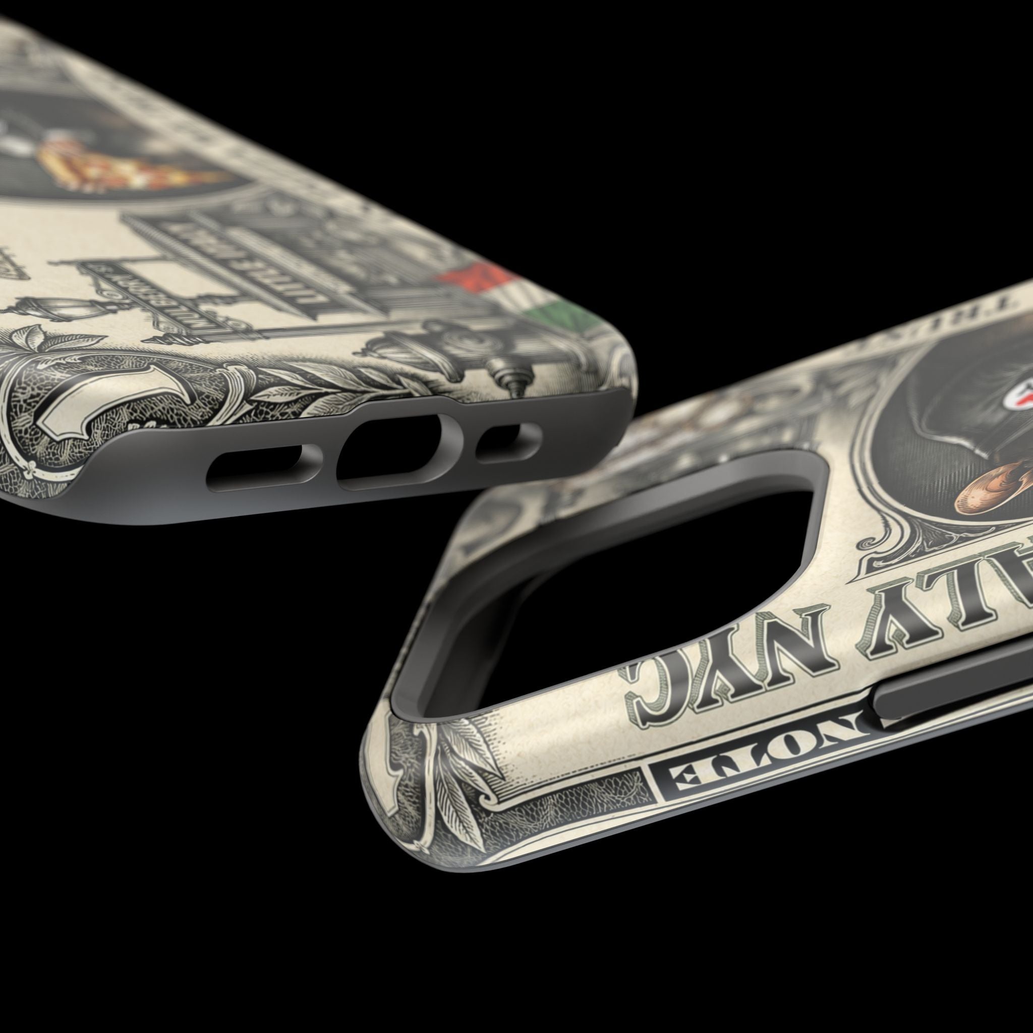 Little Italy NY Phone Case — 'In Pizza We Trust' Italy Rat Art Magnetic Impact-Resistant Case