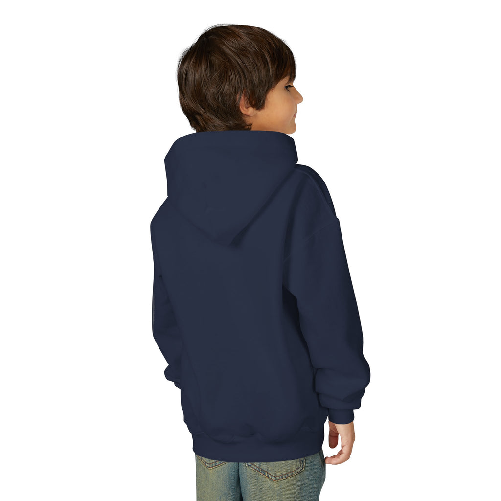 Youth Hoodie - "Cheese Heist" Cartoon Mouse & Pizza Graphic