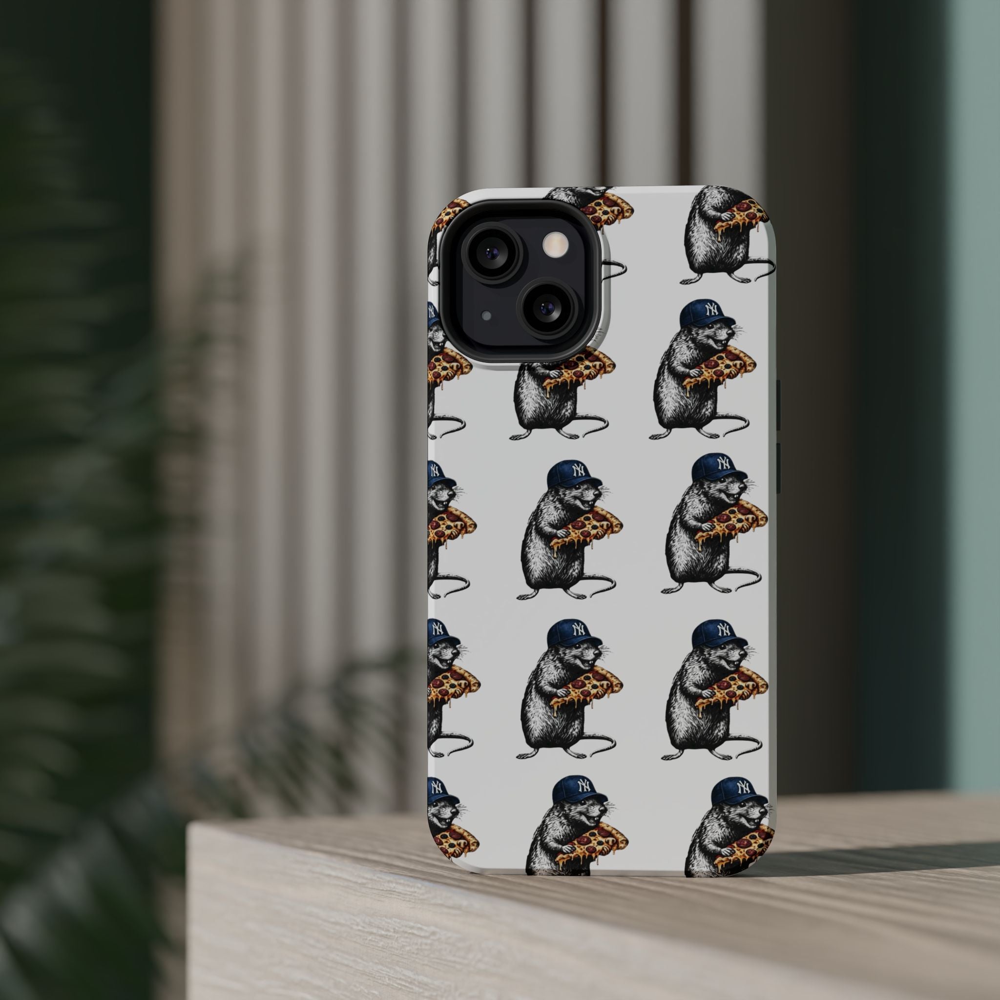 NY Pizza-Loving Rat Magnetic Phone Case
