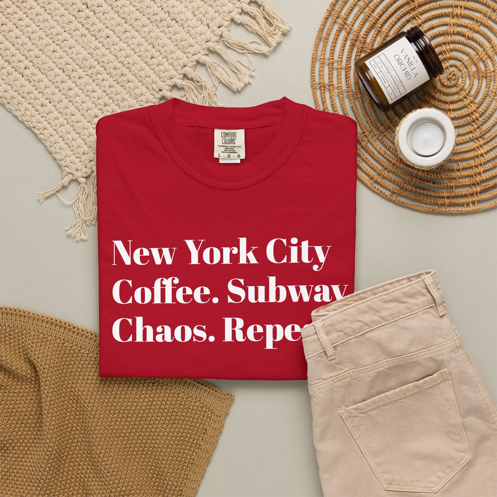 New York City. Coffee. Subway. Chaos. Repeat.
